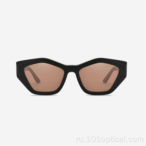 Угловые женские солнцезащитные очки из ацетата с режущей кромкой